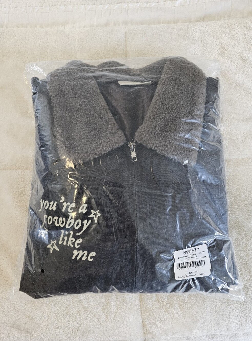 Taylor Swift Cowboy Like Me Work Jacket Evermore Album Size Medium